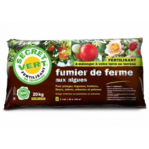 FUMIER DE FERME AUX ALGUES 20KG