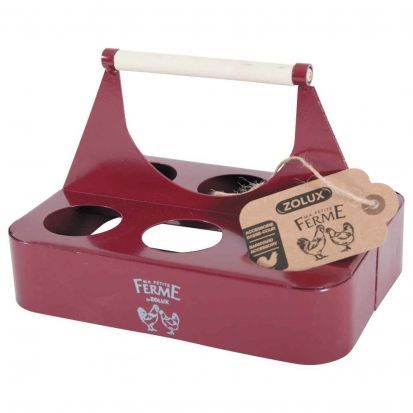 PORTE OEUFS METAL GRENAT