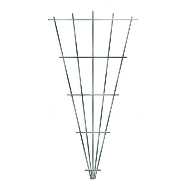 TREILLIS METALLIQUE EVENTAIL 150X75CM GRIS