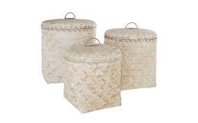 PANIER BAMBOU COUV BLANCHI GM