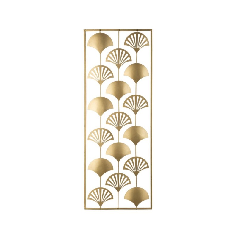 DECO MURAL METAL FEUILLES 30X80 CM