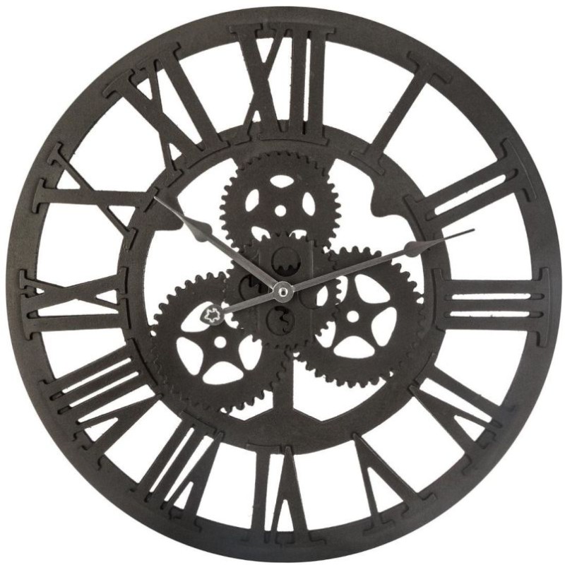 HORLOGE MECA MDF D 45 CM