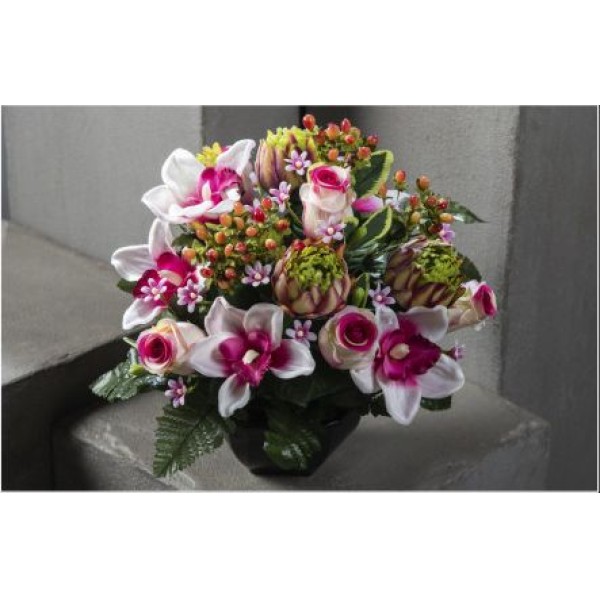 COMPO LESTEE ASSORTIE EN COULEUR H33X31CM