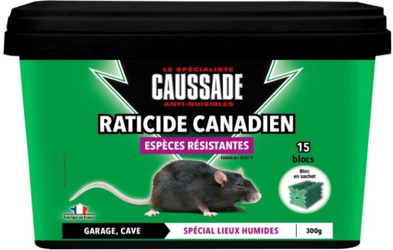 RATICIDE CANADIEN ESPECES RESISTANTES 15 BLOCS
