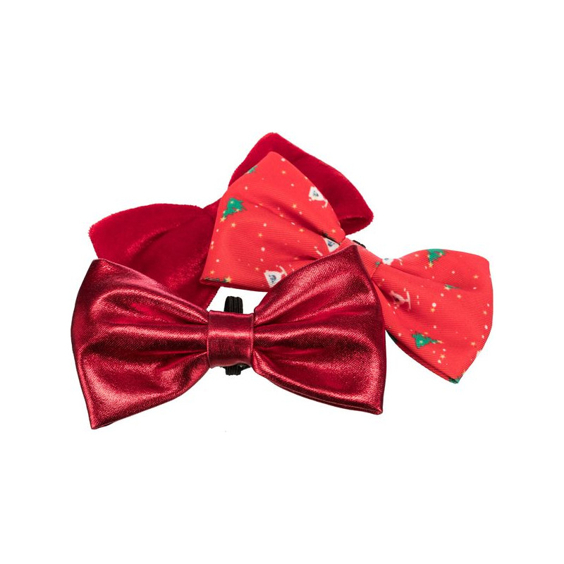 NOEUD PAPILLON XMAS 10CM