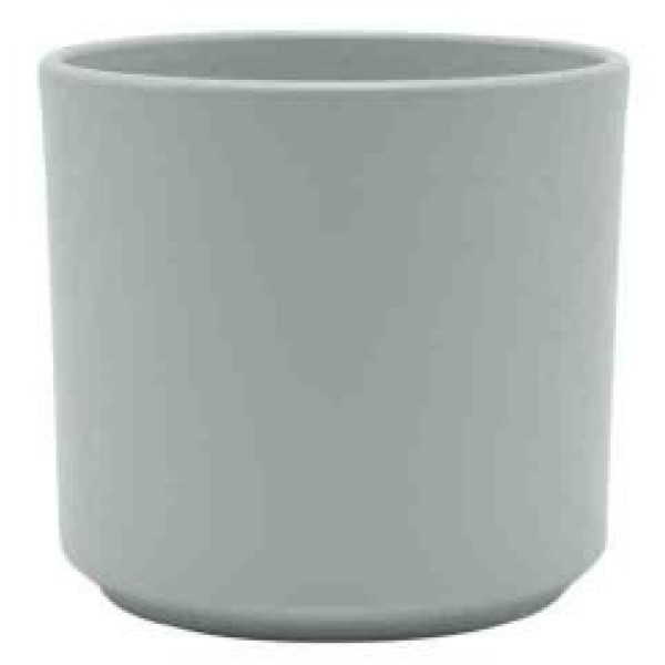 CACHE POT CERAMIQUE MAT GRIS GULIA D13 H12.5CM