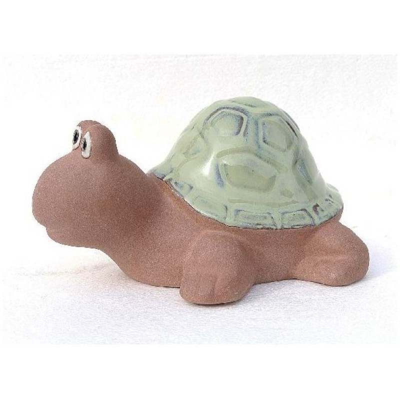 TORTUE 23X18X12CM CERAMIQUE VERT