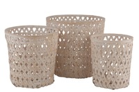 PANIER ROND BAMBOU NATUREL WASH PM