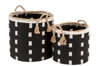 PANIER PM COR JUTE NOIR