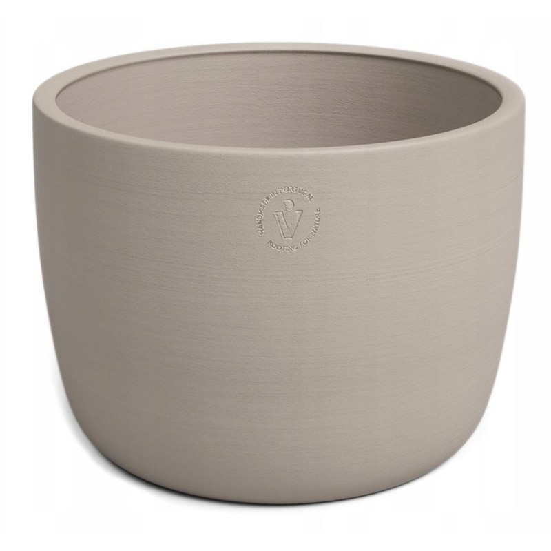 CACHE POT URANIA 30CM BEIGE CERAMIQUE