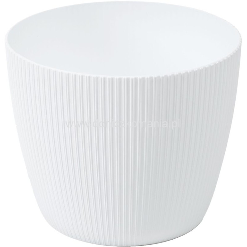 CACHE POT JUMPER BLANC LEANA D13,5 H11CM