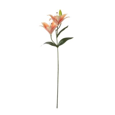 TIGE DE LYS H 75 CM SAUMON