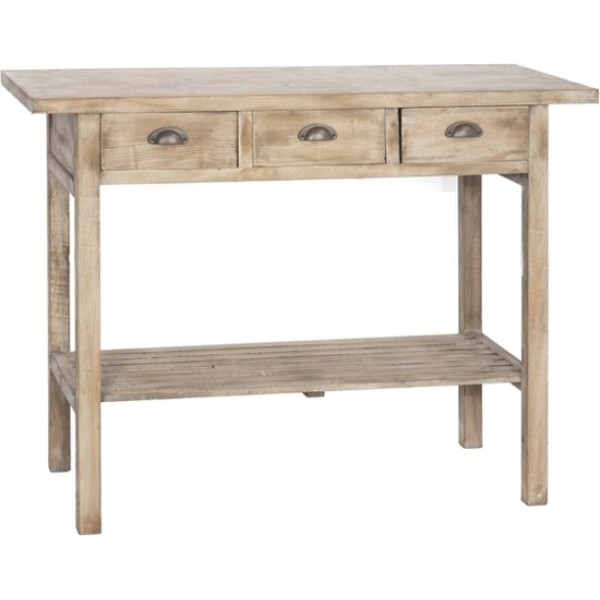 CONSOLE 3 TIROIRS 90X120X40 CM
