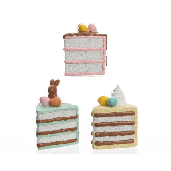 GATEAU POLY ASSORTIE 6.9X7.4X9.4 CM