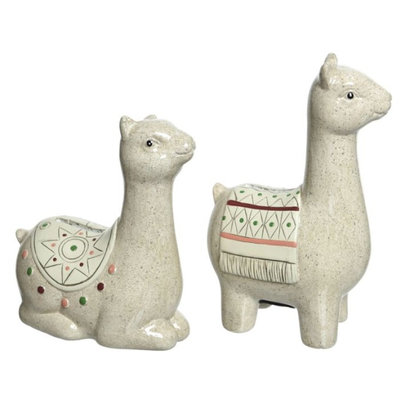 TIRELIRE LAMA TERRE CUITE 8X14.5X13 CM