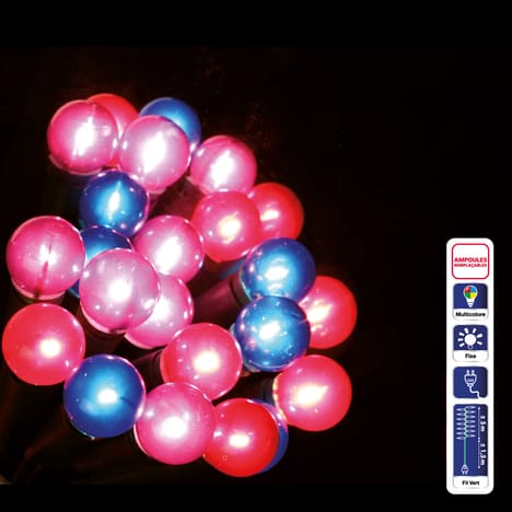 GUIRLANDE 50 PERLES FIX MULTI