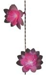 GUIRLANDE FLEURS ROSES FO 1.35M 10 LED INT