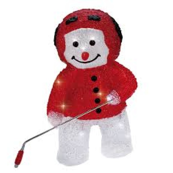 HOCKEYEUR ROUGE LED H 30CM INT/EXT